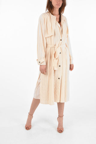 side pockets maxi dress with belt