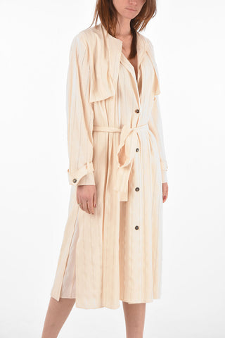 side pockets maxi dress with belt