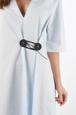 MM6 Flared V-neck Dress