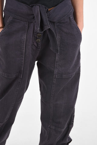 17cm Crop Crotch Jeans with Belt