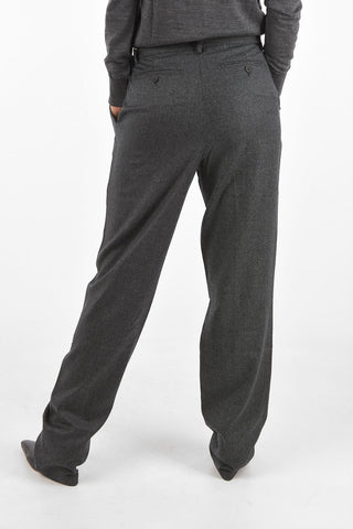 Pantalone a Vita Alta in Lana