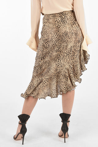Animal Printed SAMANTHA asymmetrical skirt