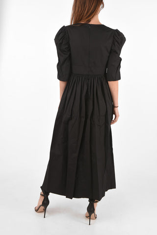 vestito maxi QUARTINE con manica bombata