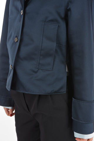 side vents notch lapel 3-button blazer