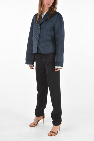 side vents notch lapel 3-button blazer