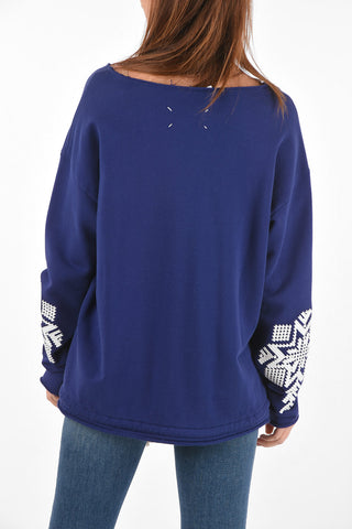 MM14 Embroidery Oversize Sweatshirt