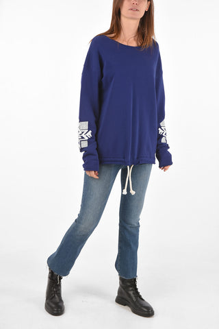 MM14 Embroidery Oversize Sweatshirt