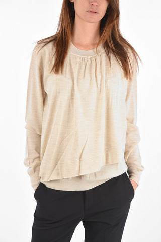 Virgin Wool Flared Sweater