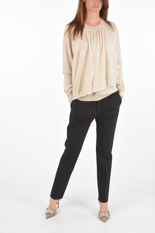 Virgin Wool Flared Sweater