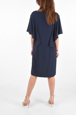 Knee Length Dress with Butterfly Sleeves