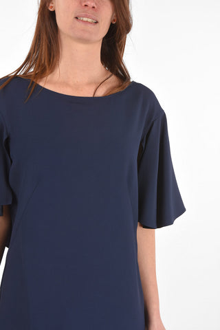 Knee Length Dress with Butterfly Sleeves