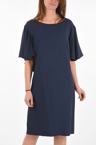 Knee Length Dress with Butterfly Sleeves