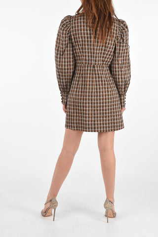 Mini Dress AIDINE Vichy with Raglan Sleeve