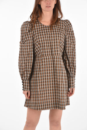 vestito mini AIDINE vichy con manica raglan