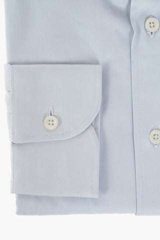 Twill Cotton Shirt with Standard Collar