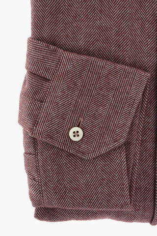 SLIM FIT Herringbone Cotton Shirt