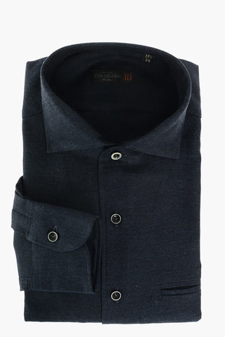 ID Camicia in Cotone Twill con Taschino
