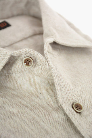 ID Camicia Hopsack in Flanella di Cotone con Taschino