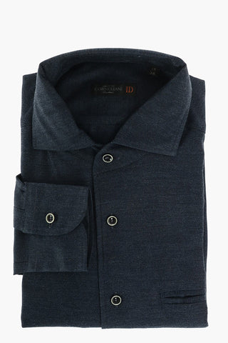 ID Twill Cotton Shirt with Breast-pocket