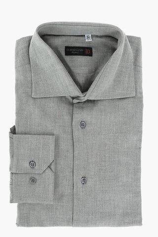 ID Camicia in Cotone Herringbone