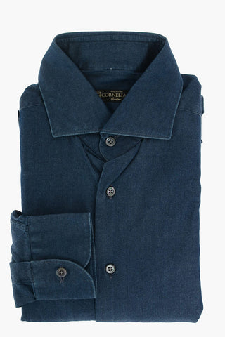 Oxford Cotton Shirt with Spread Collar