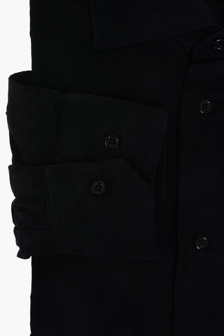 Camicia in Velluto a Coste con Collo Francese