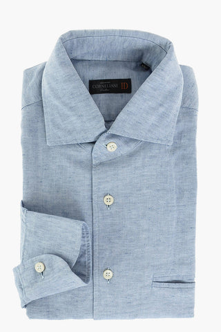 ID Fil à Fil Cotton Shirt with Breast-pocket