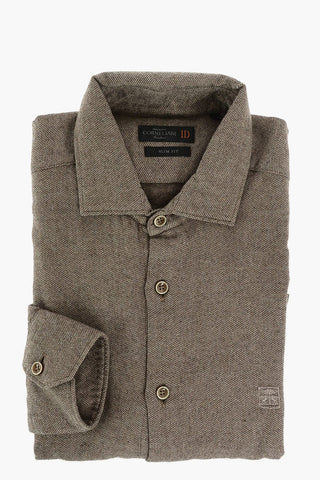 ID Camicia SLIM FIT in Cotone Oxford con Logo Ricamato