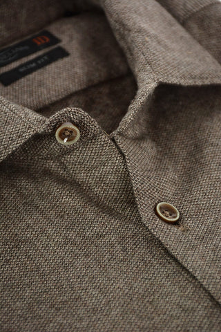 ID Camicia SLIM FIT in Cotone Oxford con Logo Ricamato