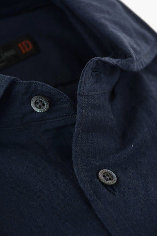 ID Camicia Popeline in Cotone con Logo Ricamato