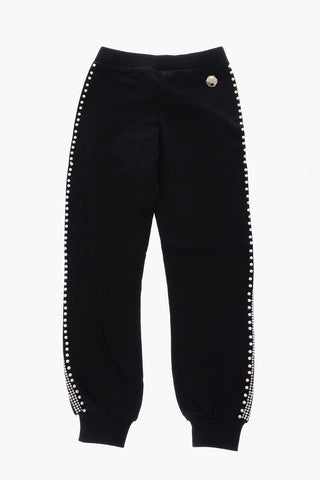 stretch cotton CRYSTAL jogger pants