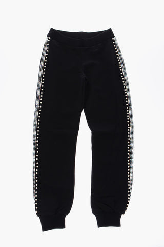 stretch cotton CRYSTAL jogger pants