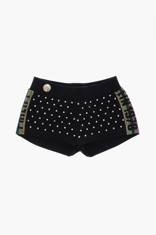 rhinestone embellished PP1978 shorts