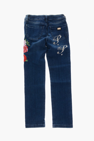 embroidered ANGIE skinny jeans