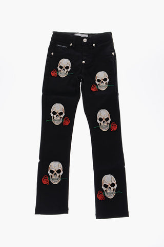 skulls embroidered ANNABELLA jeans
