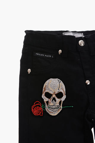 skulls embroidered ANNABELLA jeans