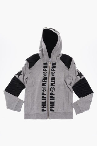 Felpa con cappuccio e chiusura zip