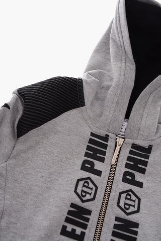 Felpa con cappuccio e chiusura zip