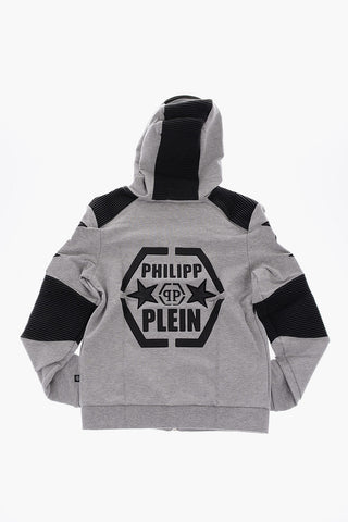 Felpa con cappuccio e chiusura zip
