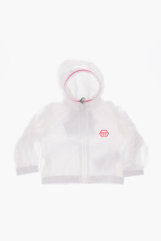 Nylon Statement Jacket with Hood