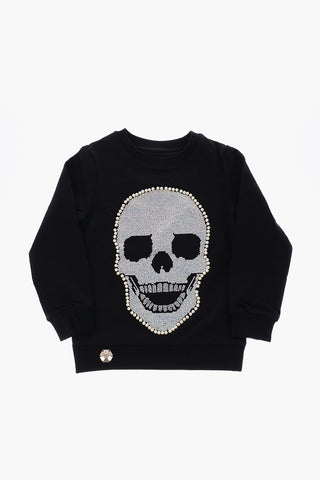 skull LS crew-neck sweatshirt