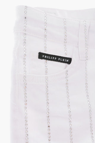 Shorts CRYSTAL in denim stretch