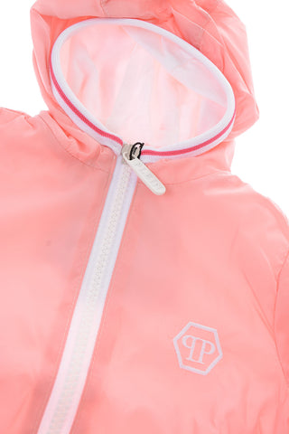 Nylon Statement Jacket with Hood