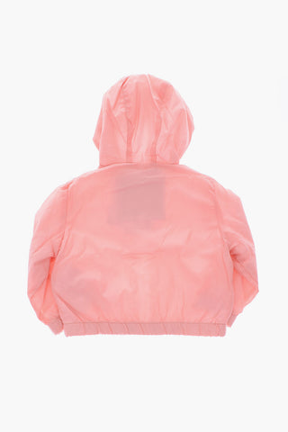 Nylon Statement Jacket with Hood