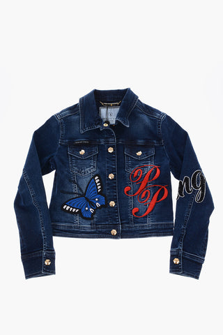 embroidered denim ALEXANDRA jacket