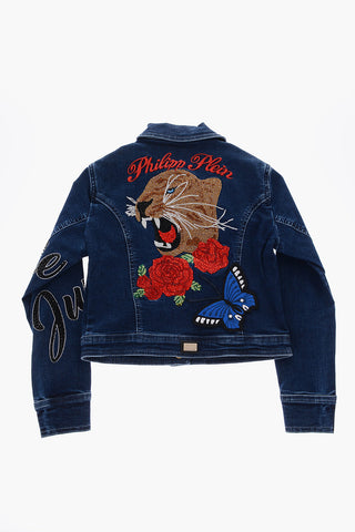 embroidered denim ALEXANDRA jacket