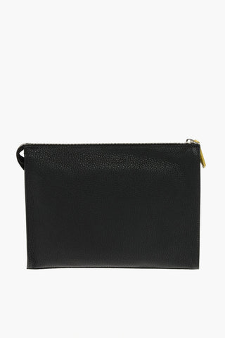 Zipped MONSTER BUGS EYES Leather Clutch