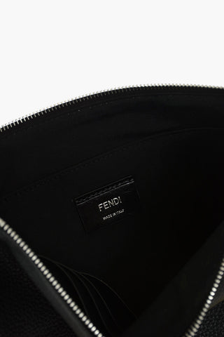 Zipped MONSTER BUGS EYES Leather Clutch