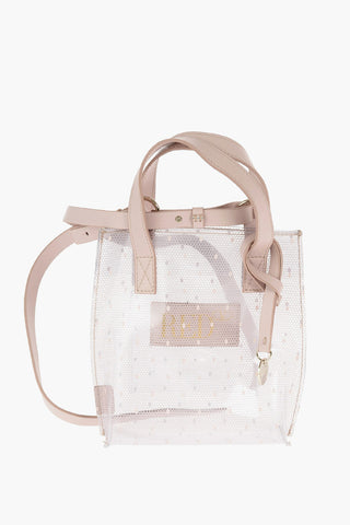 Lace Patterned Recycled PVC Crossbody Bag