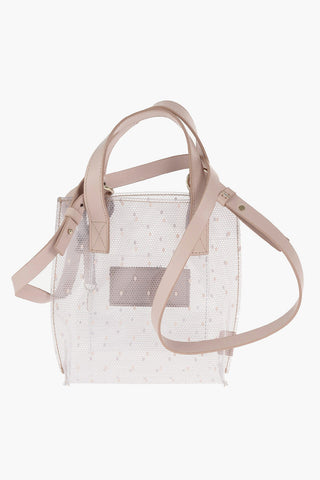 Lace Patterned Recycled PVC Crossbody Bag